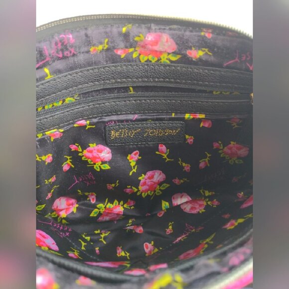 Betsey Johnson Womens Pink Quilted Shoulder Bag - Picture 12 of 14